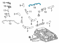 OEM 2020 Toyota Mirai Cooler Line Diagram - 165B1-77010