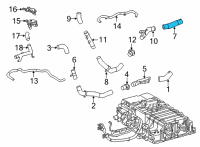 OEM 2020 Toyota Mirai Outlet Hose Diagram - 16B31-77010