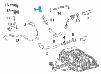 OEM 2017 Toyota Mirai Outlet Hose Diagram - 16BE1-77010