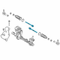 OEM 2018 Ford Explorer Inner Tie Rod Diagram - HB5Z-3280-A