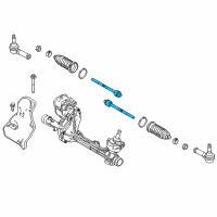 OEM 2017 Ford Police Interceptor Utility Inner Tie Rod Diagram - HB5Z-3280-A