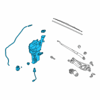 OEM 2018 Kia Forte Reservoir & Pump Assembly Diagram - 98610B0100