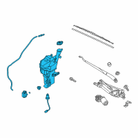 OEM 2017 Kia Forte Reservoir & Pump Assembly Diagram - 98610B0100