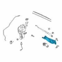 OEM 2014 Kia Forte5 Linkage Assembly-Windshield Wiper Diagram - 98120A7000