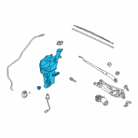 OEM Kia Forte5 Reservoir Assembly-Windshield Diagram - 98620B0100