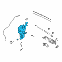 OEM 2018 Kia Forte5 Reservoir Assembly-Windshield Diagram - 98620B0100