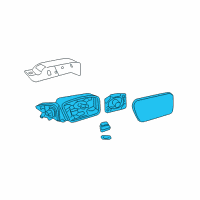 OEM 2009 Ford Fusion Mirror Assembly Diagram - 6E5Z-17683-A