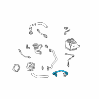 OEM 1998 Toyota Camry Pipe Sub-Assembly, EGR Diagram - 25611-0A011