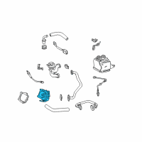 OEM 2001 Toyota Camry EGR Cooler Diagram - 25681-20010