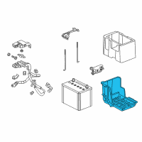 OEM Acura Box, Battery (80D) Diagram - 31521-TY2-000