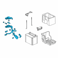 OEM Acura RLX Cable Assembly, Starter Diagram - 32410-TY2-A00
