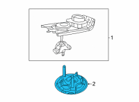 OEM 2014 Dodge Durango WINCH-Spare Tire Carrier Diagram - 68145504AD