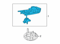 OEM Dodge WINCH-Spare Tire Carrier Diagram - 52124604AC