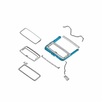 OEM 2006 Nissan Frontier Motor Assy-Sunroof Diagram - 91295-EA510