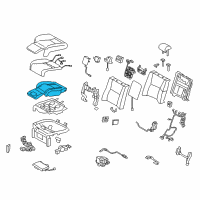 OEM 2014 Lexus LS600h Pad Sub-Assembly, Rear Seat Diagram - 71503-50130