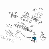 OEM 2018 Chevrolet Volt Gear Shift Assembly Diagram - 13534319