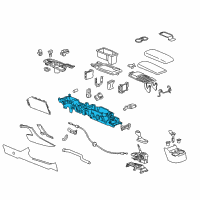 OEM 2019 Chevrolet Volt Console Base Diagram - 84043476