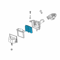 OEM Infiniti Q70 Element Assembly-Air Diagram - 16546-1MG0A