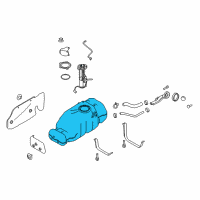 OEM Nissan Fuel Tank Assembly Diagram - 17202-EZ41A