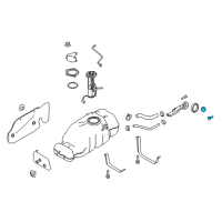 OEM Nissan Filler Cap Assembly Diagram - 17251-EZ40B