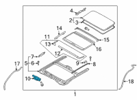 OEM 2021 Hyundai Elantra Motor Assembly-Sunroof Diagram - 81631-F2700