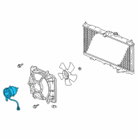 OEM 2001 Acura CL Motor, Cooling Fan Diagram - 19030-PGE-A01