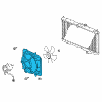 OEM Acura TL Shroud Diagram - 19015-PXG-A01