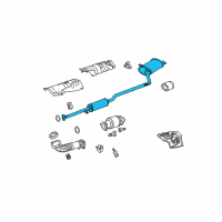 OEM Honda Accord Muffler, Exhuast Diagram - 18307-TA5-A22