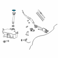 OEM 2016 Lexus IS300 Cap, Washer, D Diagram - 85386-53010