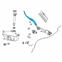 OEM 2019 Lexus IS300 Windshield Wiper Arm Assembly, Right Diagram - 85211-53090