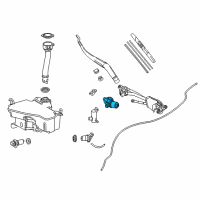 OEM 2020 Lexus IS350 Motor Assembly, Front WIPER Diagram - 85110-53050