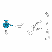 OEM 2009 Toyota Camry Oil Cooler Diagram - 15710-28020