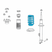 OEM 2020 Dodge Charger Front Coil Spring Diagram - 5168880AC