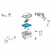 OEM Cadillac SRX Air Filter Diagram - 20897358