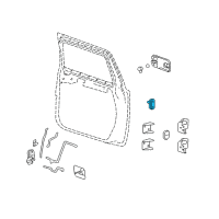 OEM 2005 Hummer H2 Check, Front Side Door Diagram - 15828958