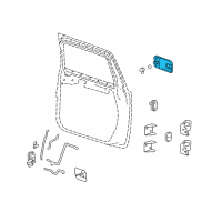 OEM 2003 Hummer H2 Handle, Outside Diagram - 15104791