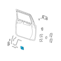 OEM 2004 Hummer H2 Handle, Inside Diagram - 15186042