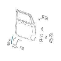 OEM Hummer H2 Lock Rod Diagram - 15055893