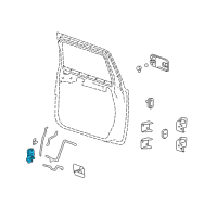 OEM Hummer Latch Diagram - 15816392