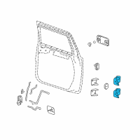 OEM 2009 Hummer H2 Hinge Diagram - 15134976