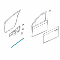 OEM 2015 Nissan Sentra Seal-Front Door Parting Diagram - 80838-3SG0A