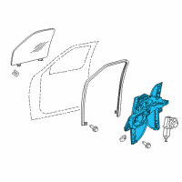 OEM 2011 Ford Expedition Window Regulator Diagram - BL1Z-7823200-AA