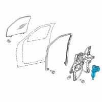 OEM 2007 Lincoln Navigator Window Motor Diagram - AL7Z-7823395-B