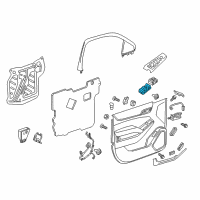 OEM 2019 Chevrolet Suburban Window Switch Diagram - 23427094