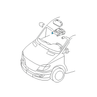 OEM 2008 Dodge Sprinter 2500 Console-Overhead Diagram - 1RU10NCVAA