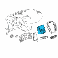 OEM 2015 Cadillac SRX Dash Control Unit Diagram - 23412267