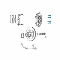 OEM Dodge Viper Pin-Disc Brake Diagram - 5093302AA