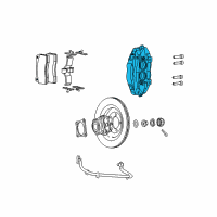 OEM 2003 Dodge Viper CALIPER-Disc Brake Diagram - 5093304AA