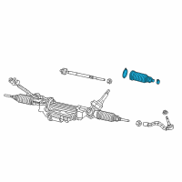 OEM 2021 Jeep Grand Cherokee Steering Gear Diagram - 68303628AB