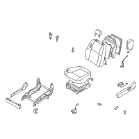 OEM 2003 Infiniti QX4 Pad_Front Seat Cushion Diagram - 87361-4W061